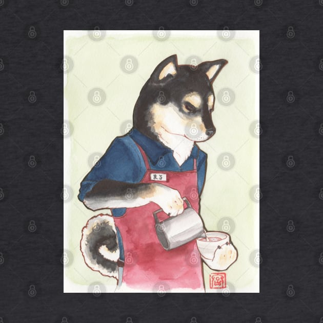 Barista Shiba by aMIYAKOm